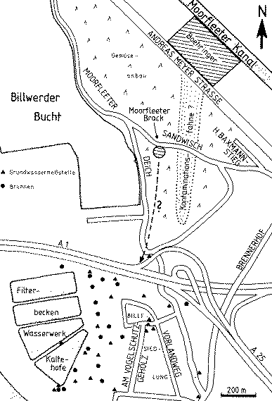 Lageplan Kaltehofe und Boehringer